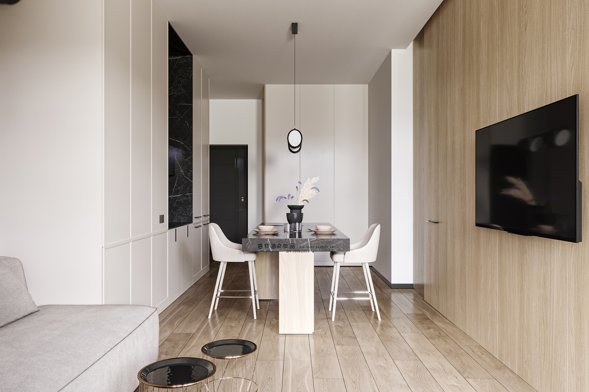 现代公寓的 CORONA 渲染艺术-4