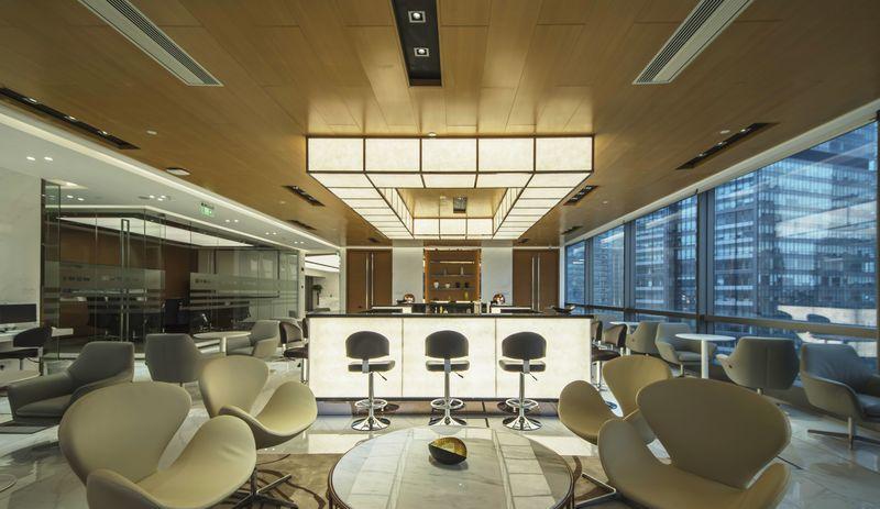 陆家嘴丰联惠富金融办公室——现代简约的金融空间-0