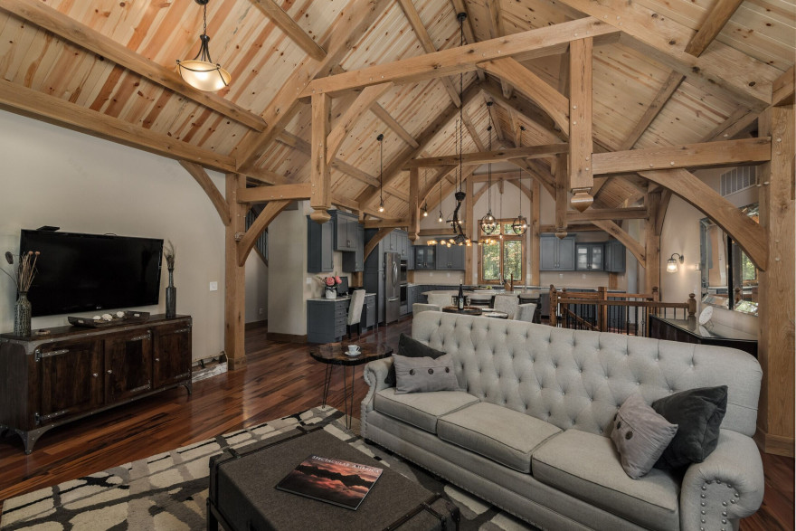 美国俄亥俄州 Verhoff 住宅——卓越的 timber framed 设计-16