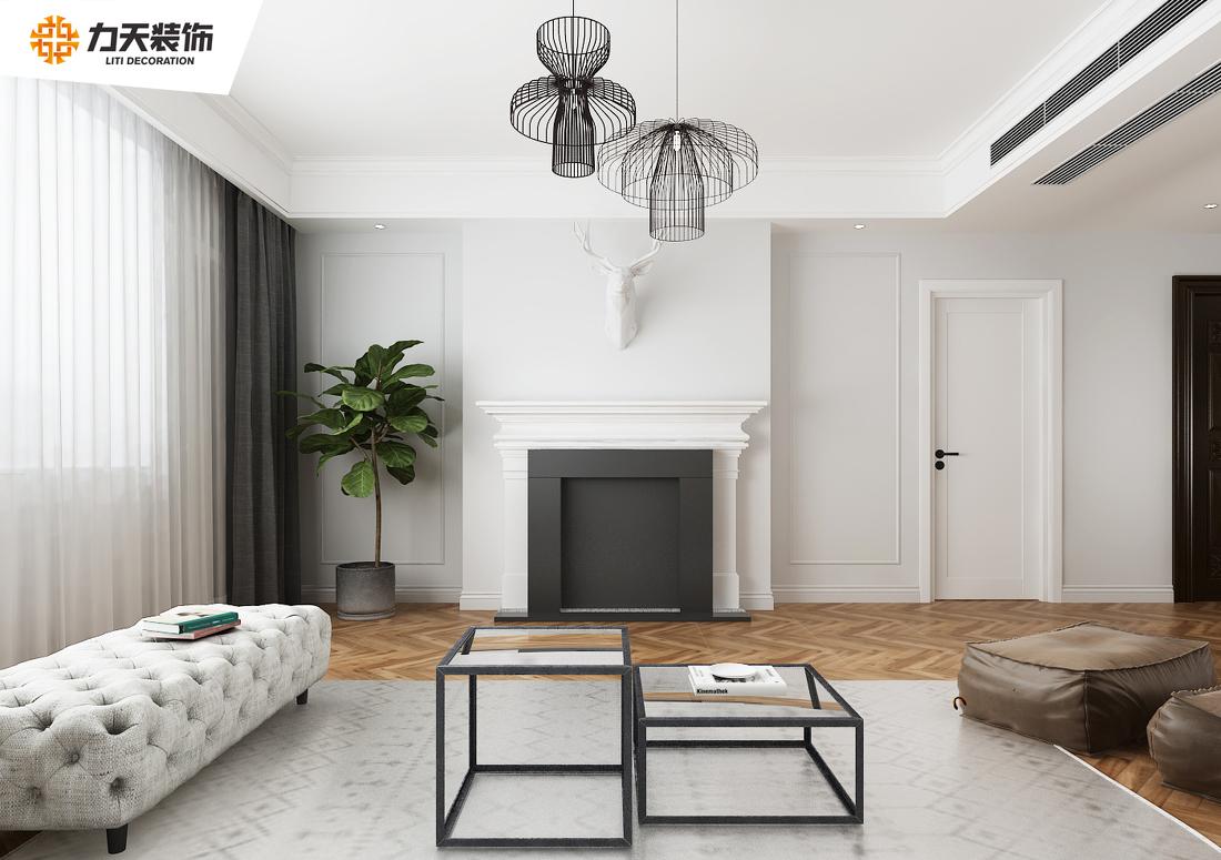 
石家庄168㎡荣盛华府北欧风格设计 -4