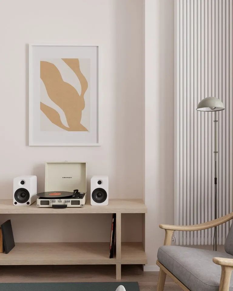 现代一室一厅 68㎡公寓丨室内设计工作室 nude-16