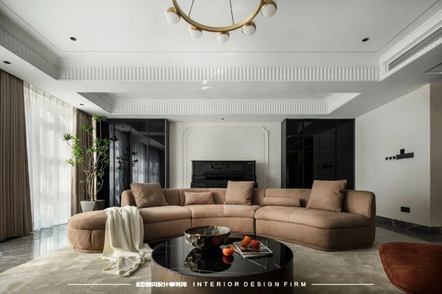 重庆渝北区现代法式别墅设计丨中国重庆丨恺悦陈设,KD室内设计第一设计中心-14