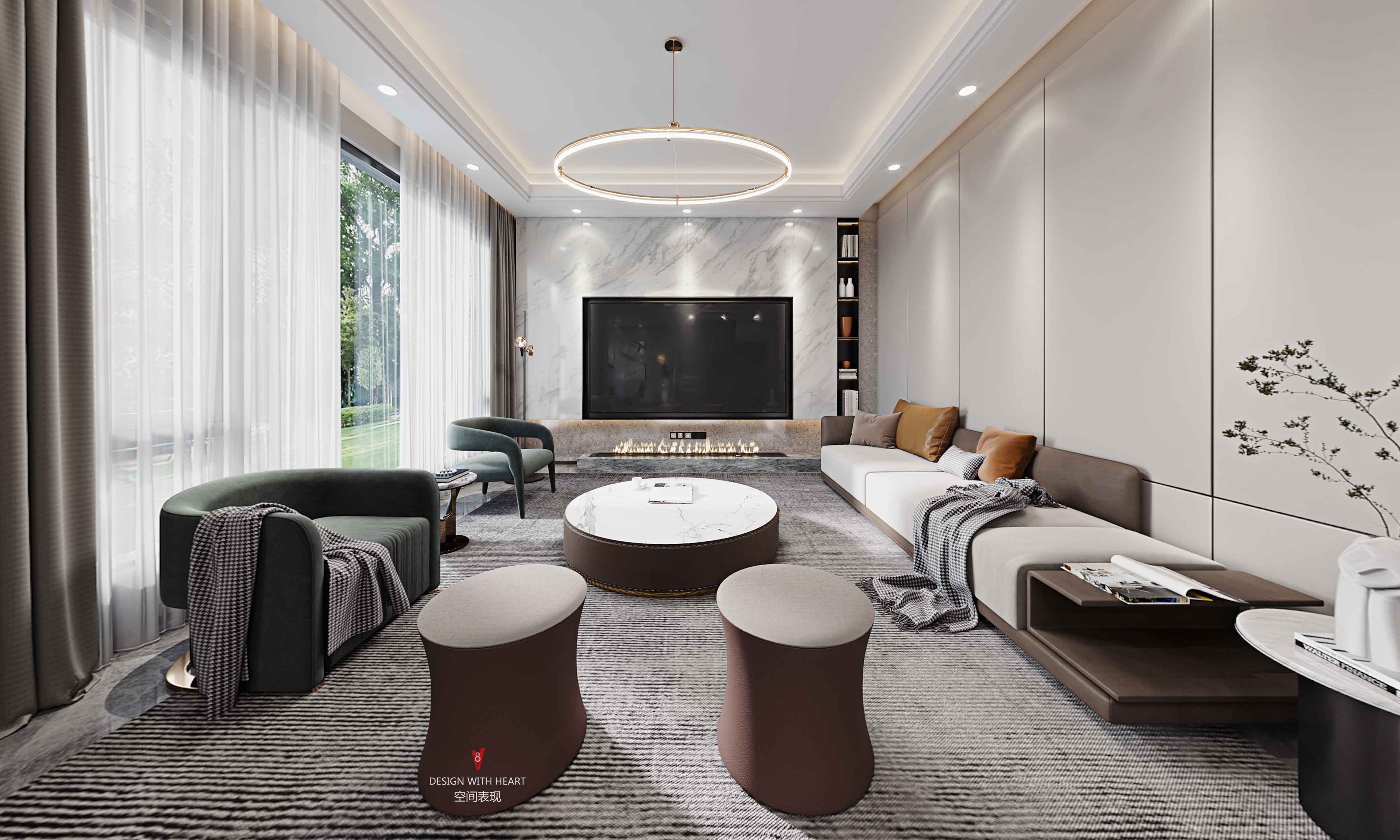 轻奢大境天成住宅设计-2