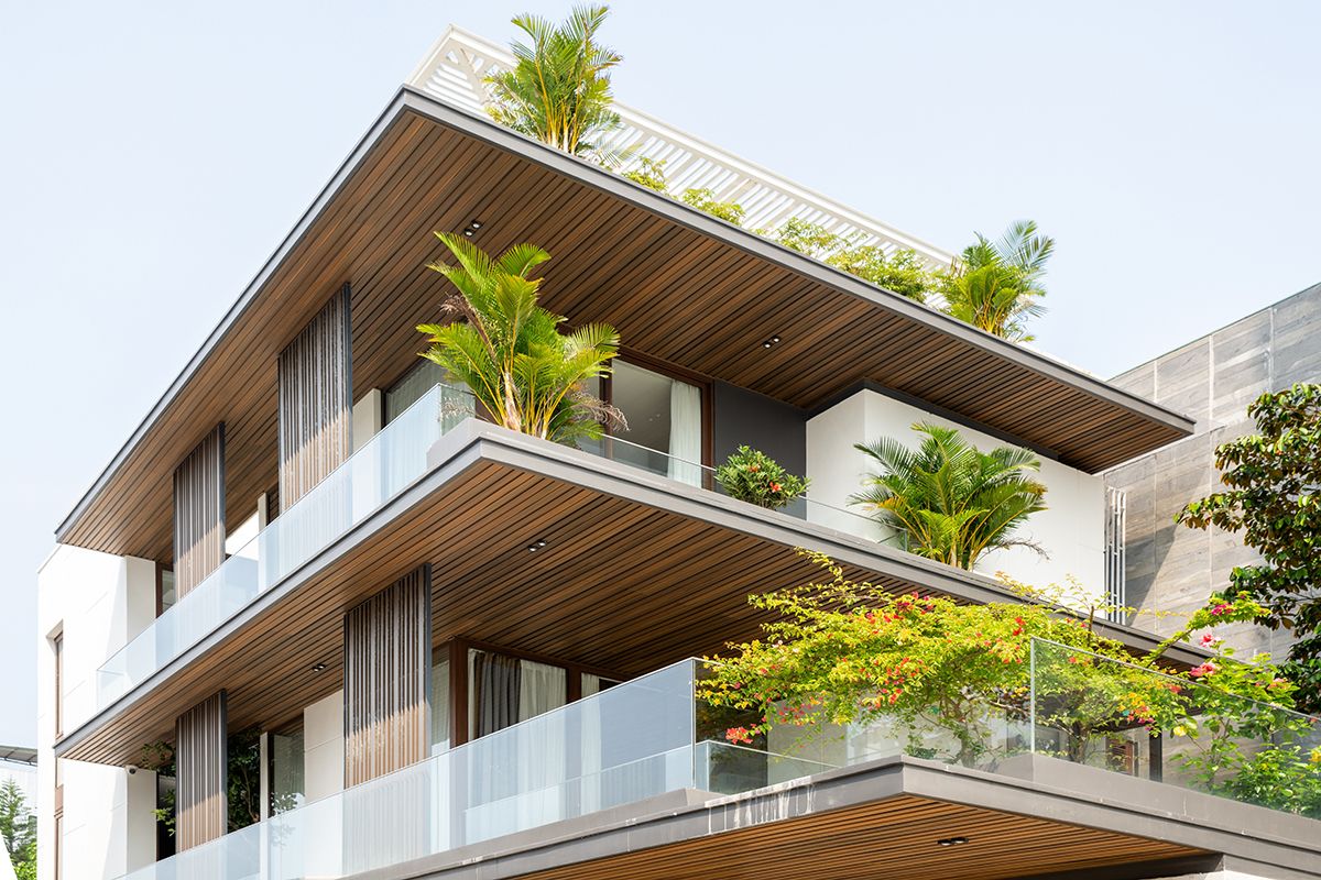 现代绿色环保的越南 Step House 设计-33