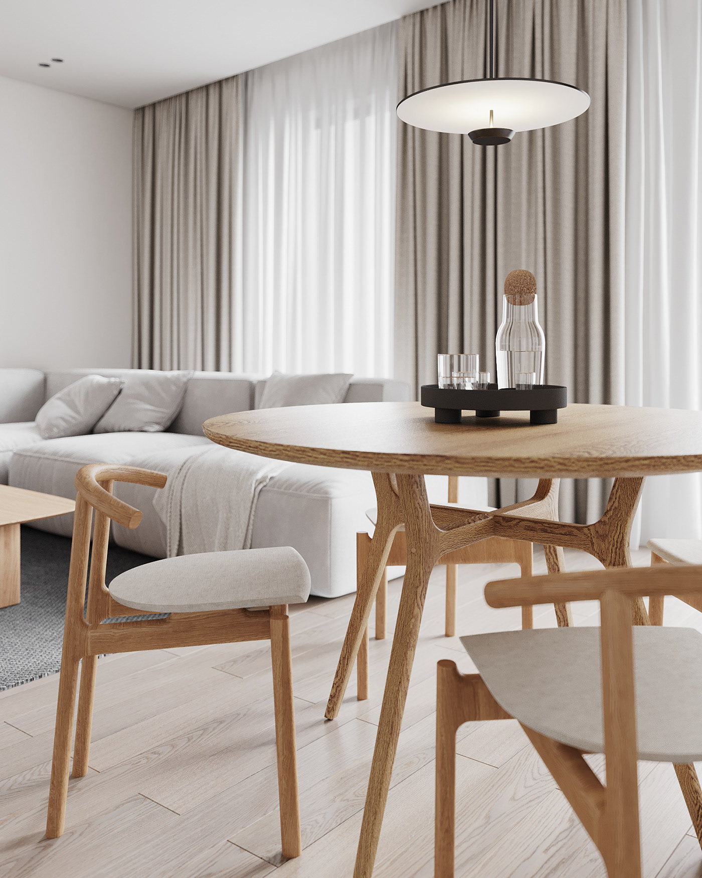 90㎡原木风公寓设计-4