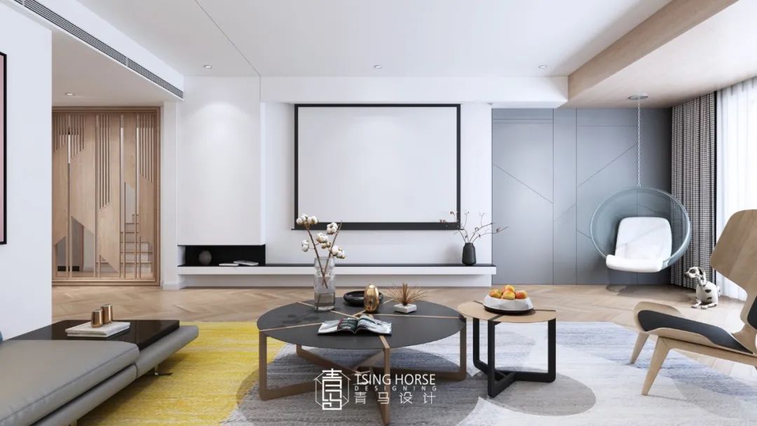 逸翠园四期·现代轻奢复式空间丨青马别墅空间设计-41