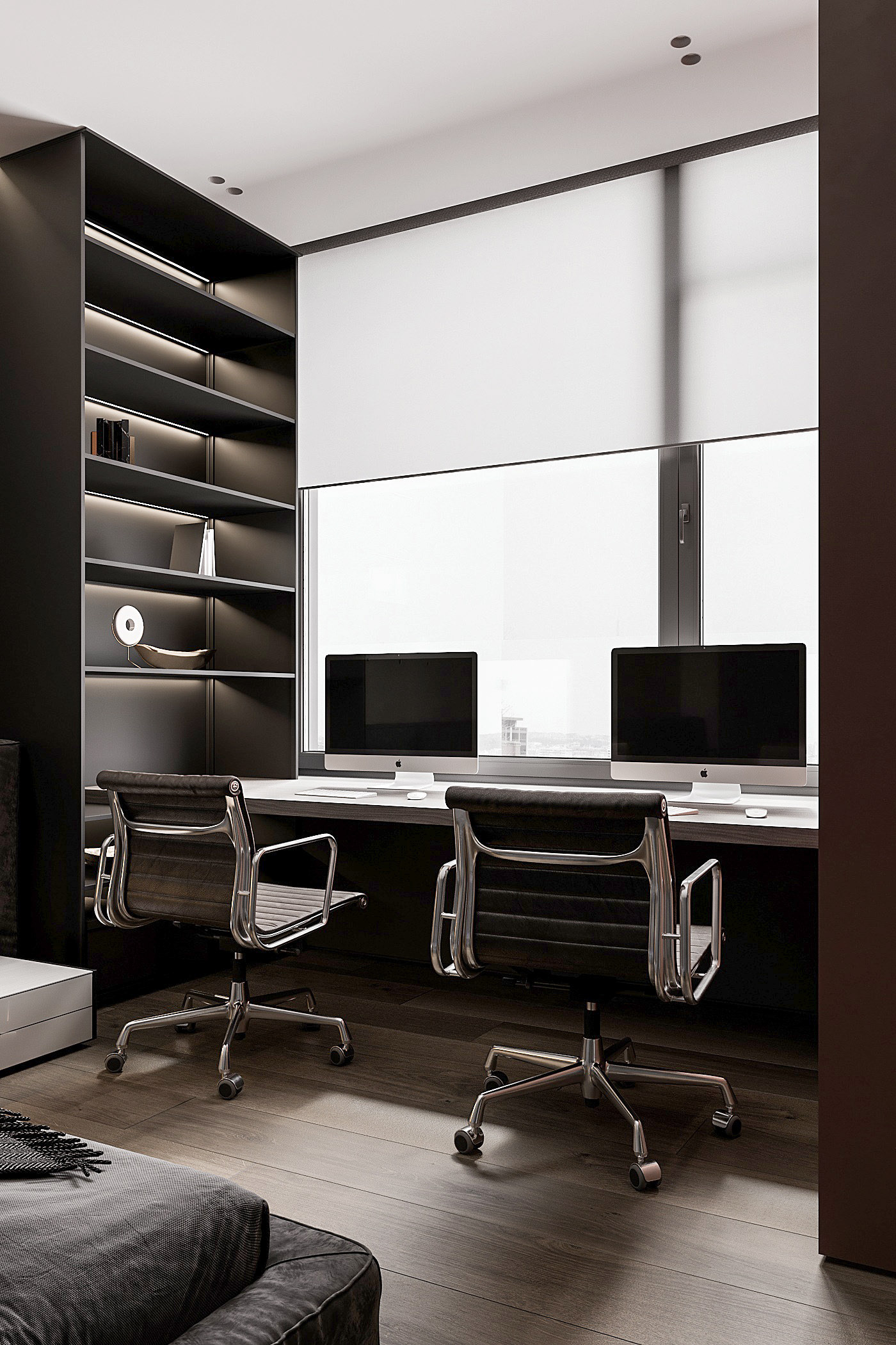 高级黑+简洁白 温和纯粹，回归空间的素净情怀-20