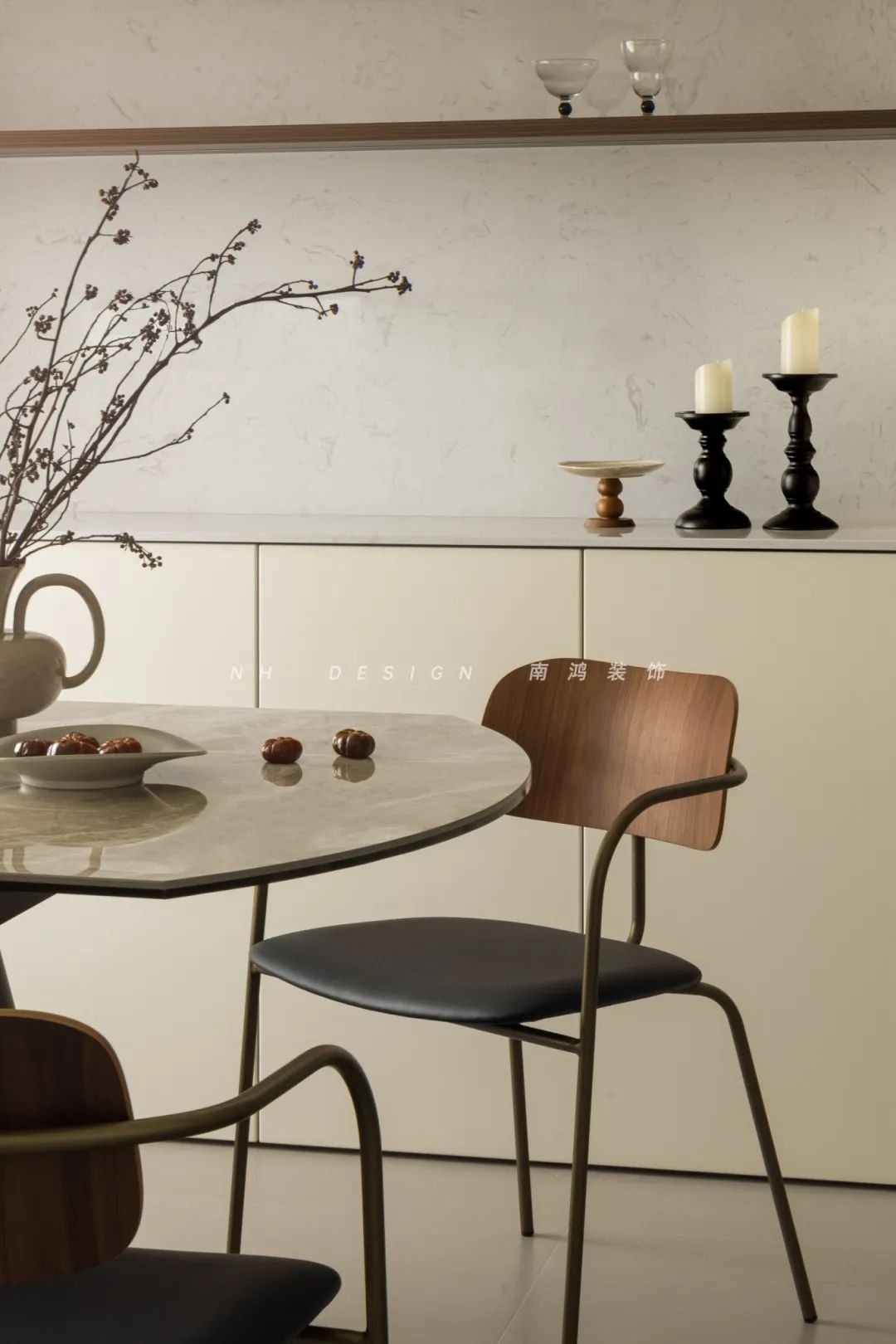 奶油中古 · 浙江杭州 89㎡居室设计丨中国杭州丨浙江南鸿装饰-33