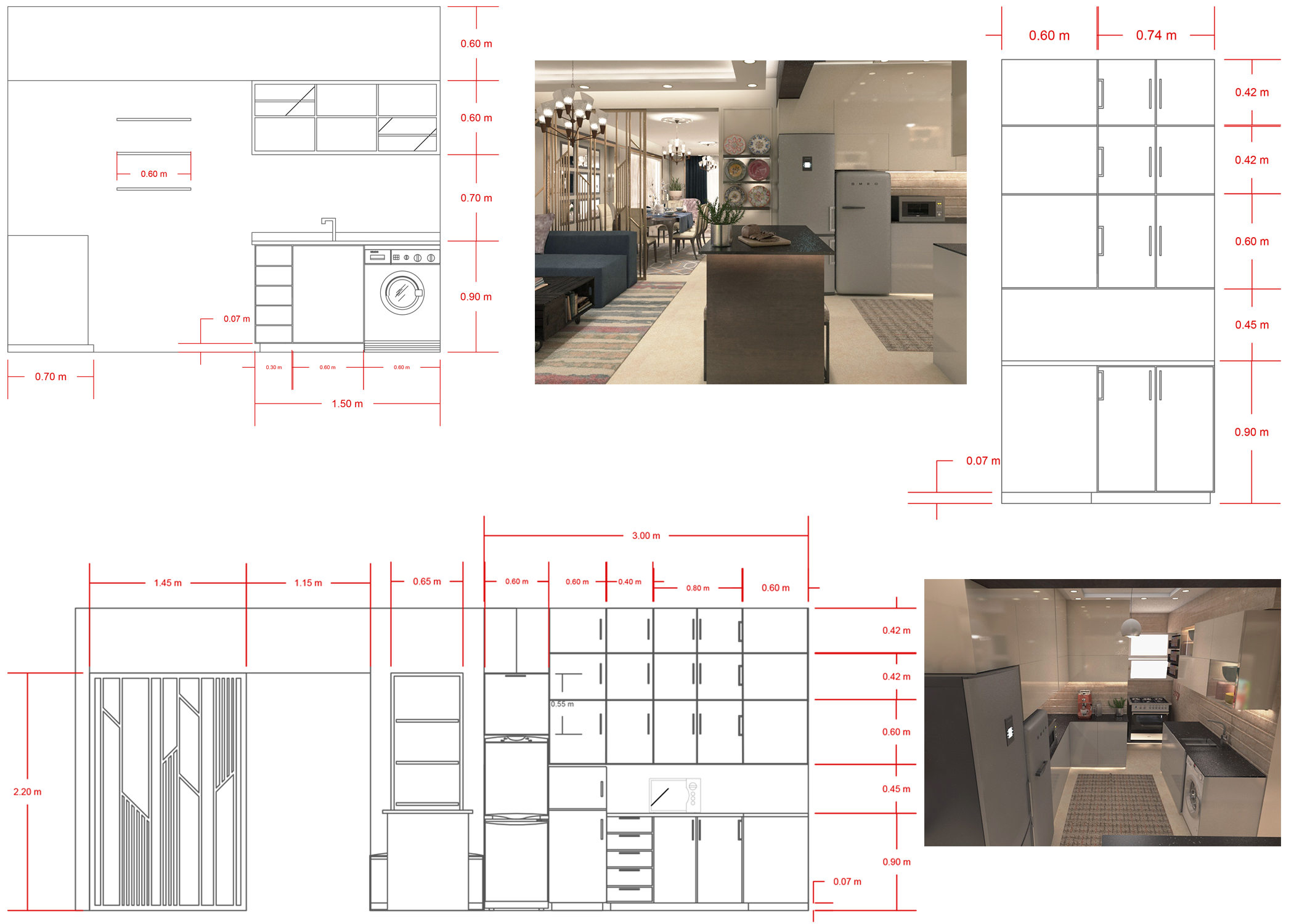 Reception/Open Kitchen+Living Area (Alexandria, Egypt)-14