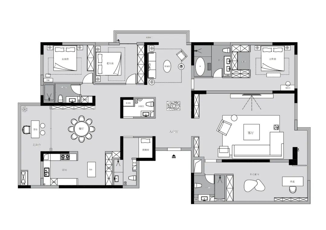 紫悦府 330 · 崔少东的私宅大平层设计丨中国洛阳丨洛阳市洛龙区无间空间设计工作室-18