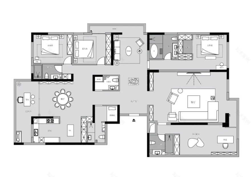紫悦府 330 · 崔少东的私宅大平层设计丨中国洛阳丨洛阳市洛龙区无间空间设计工作室-18