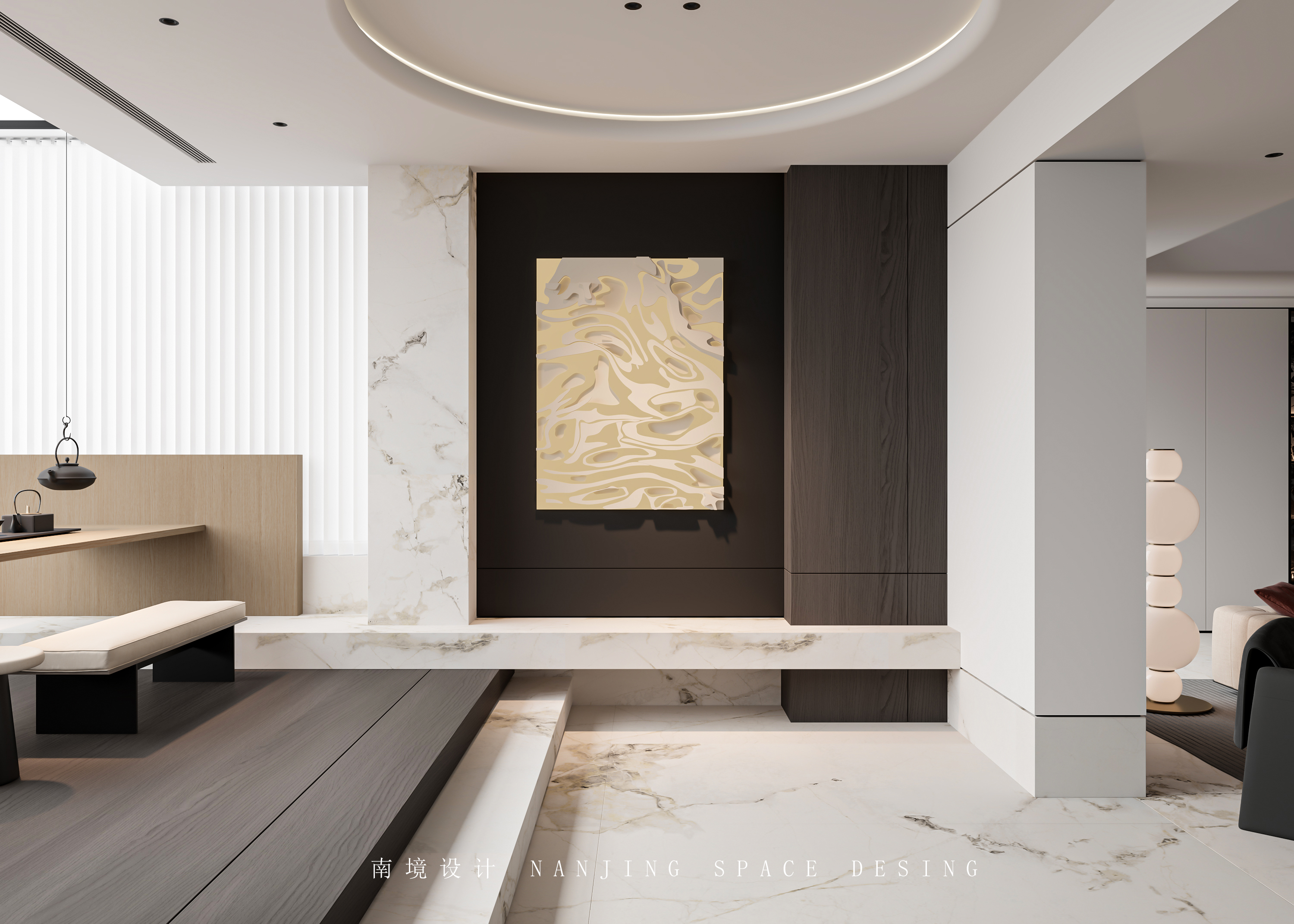 现代挑空别墅-5