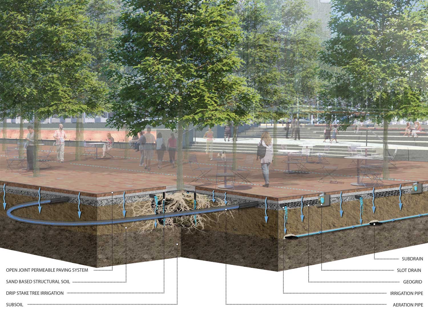 city hall plaza government center transit station-17