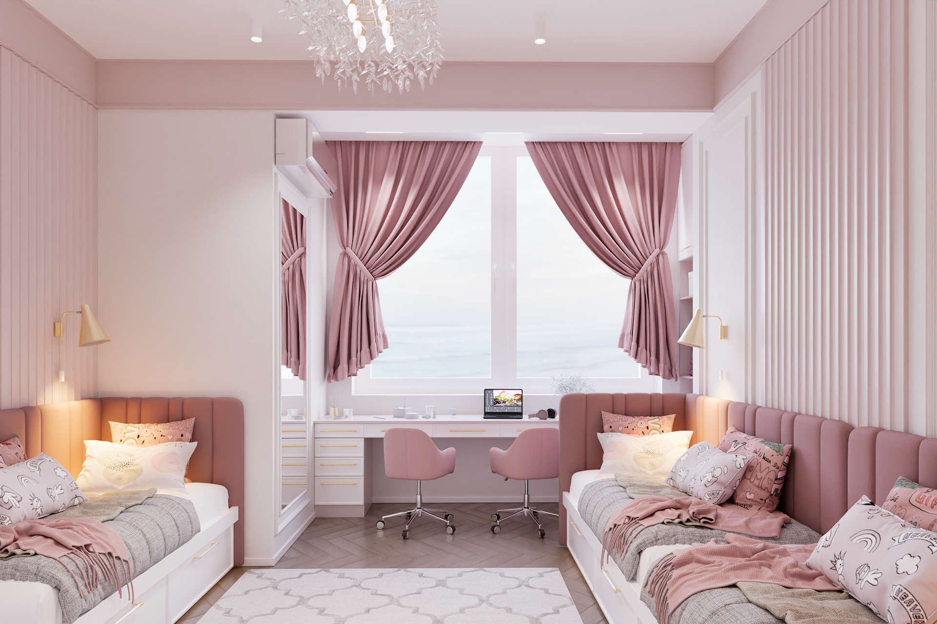 Bedroom for three girls-1