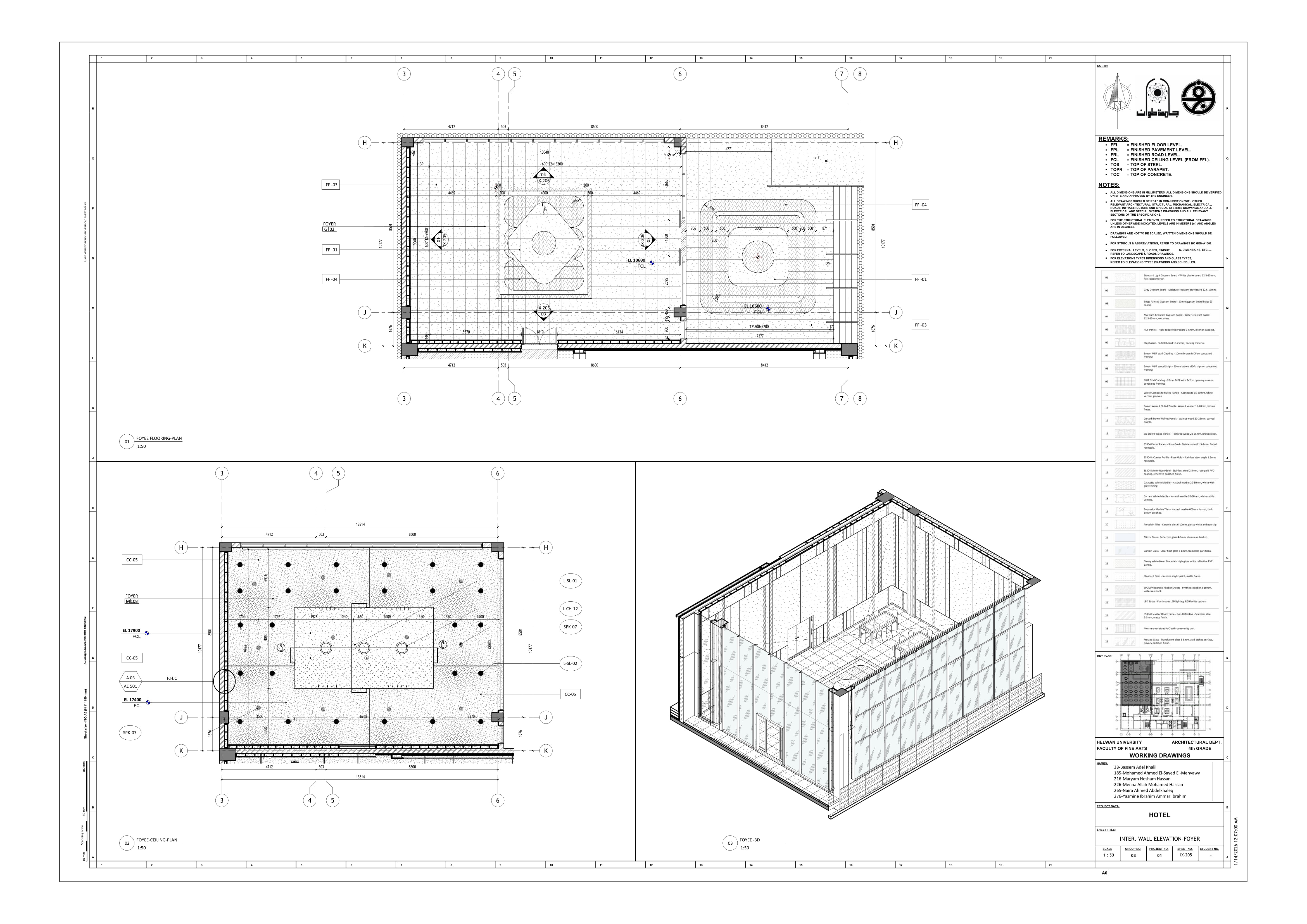 Blue Hotel | 3-Star Hotel Working Drawings-76