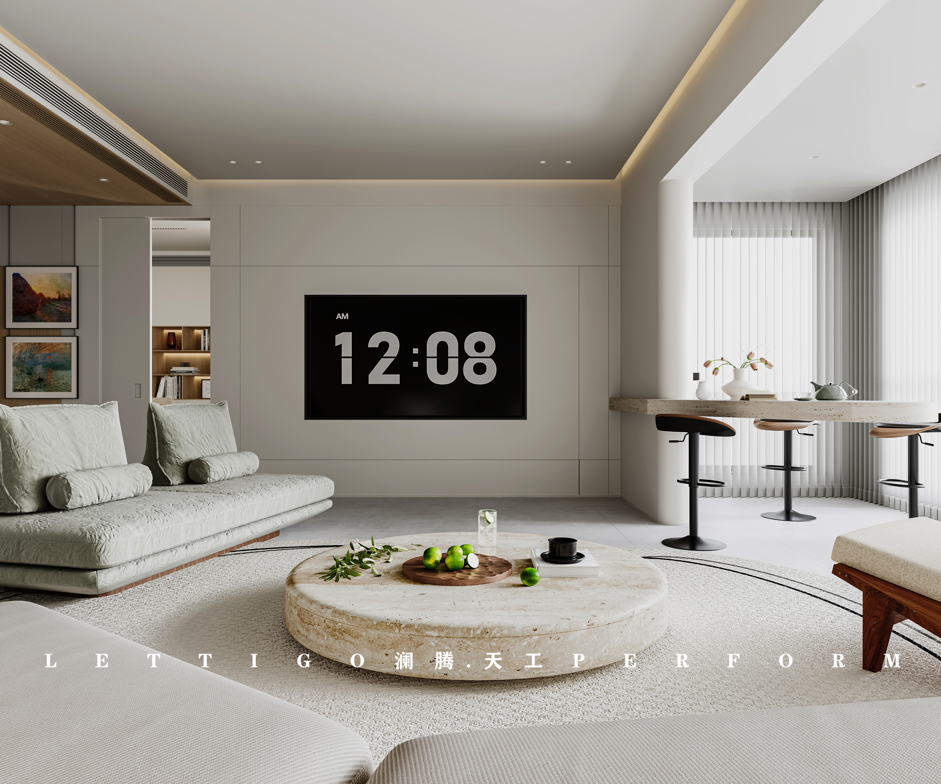 现代简约别墅，轻盈舒适有品质-1