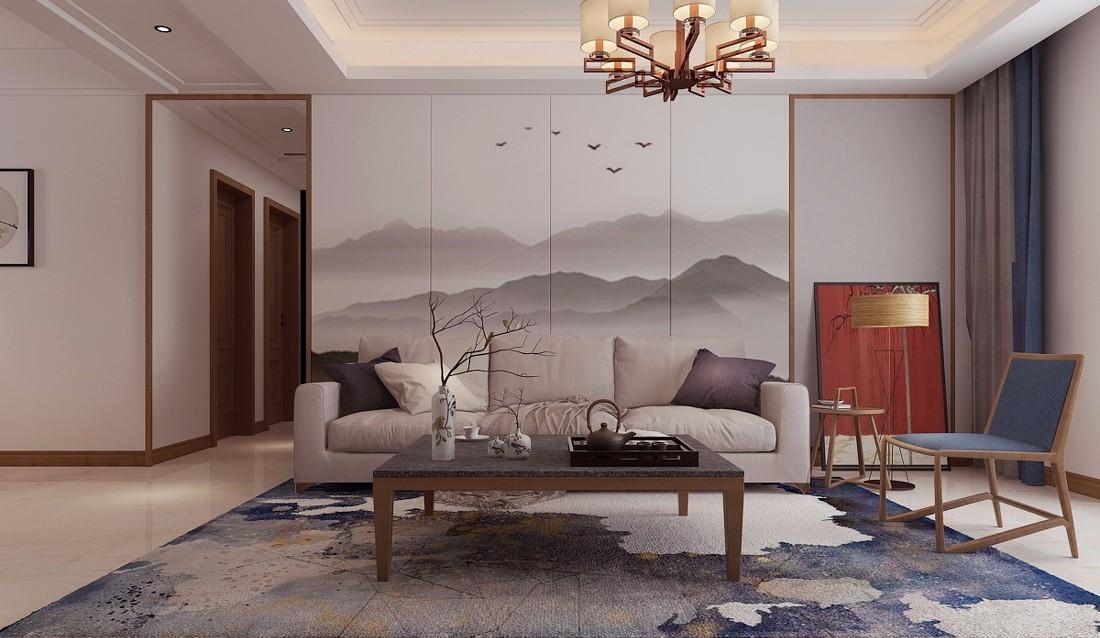 济南万泰装饰万达文旅城140平装修案例-0