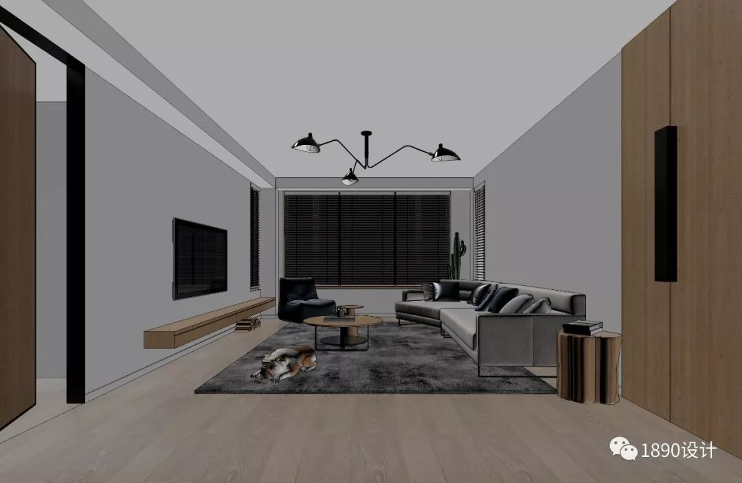 万科森林公园 242㎡通厅设计，折纸概念让空间更立体-45