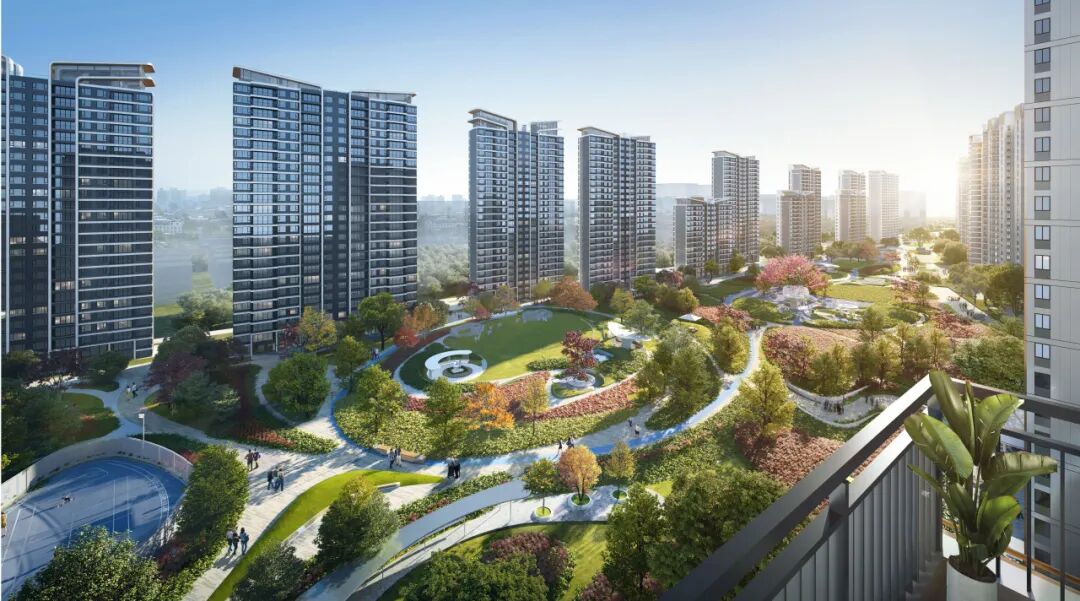 让家住进公园里！中建东孚西安“莫奈花园”实景交付区绚丽绽放-18