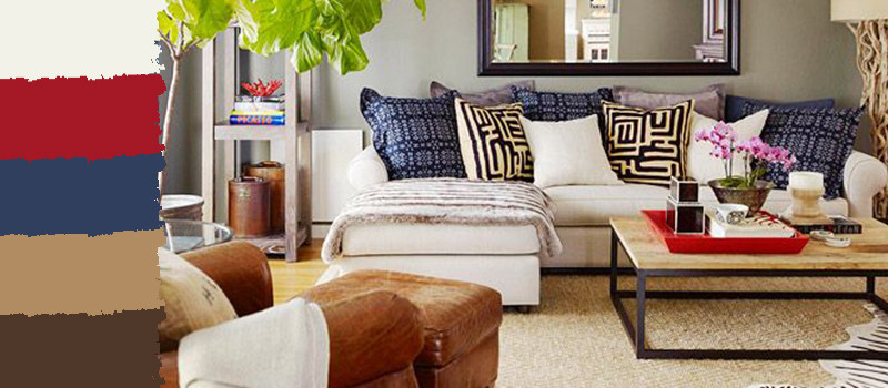 千元预算打造现代美式红蓝风情居室-6