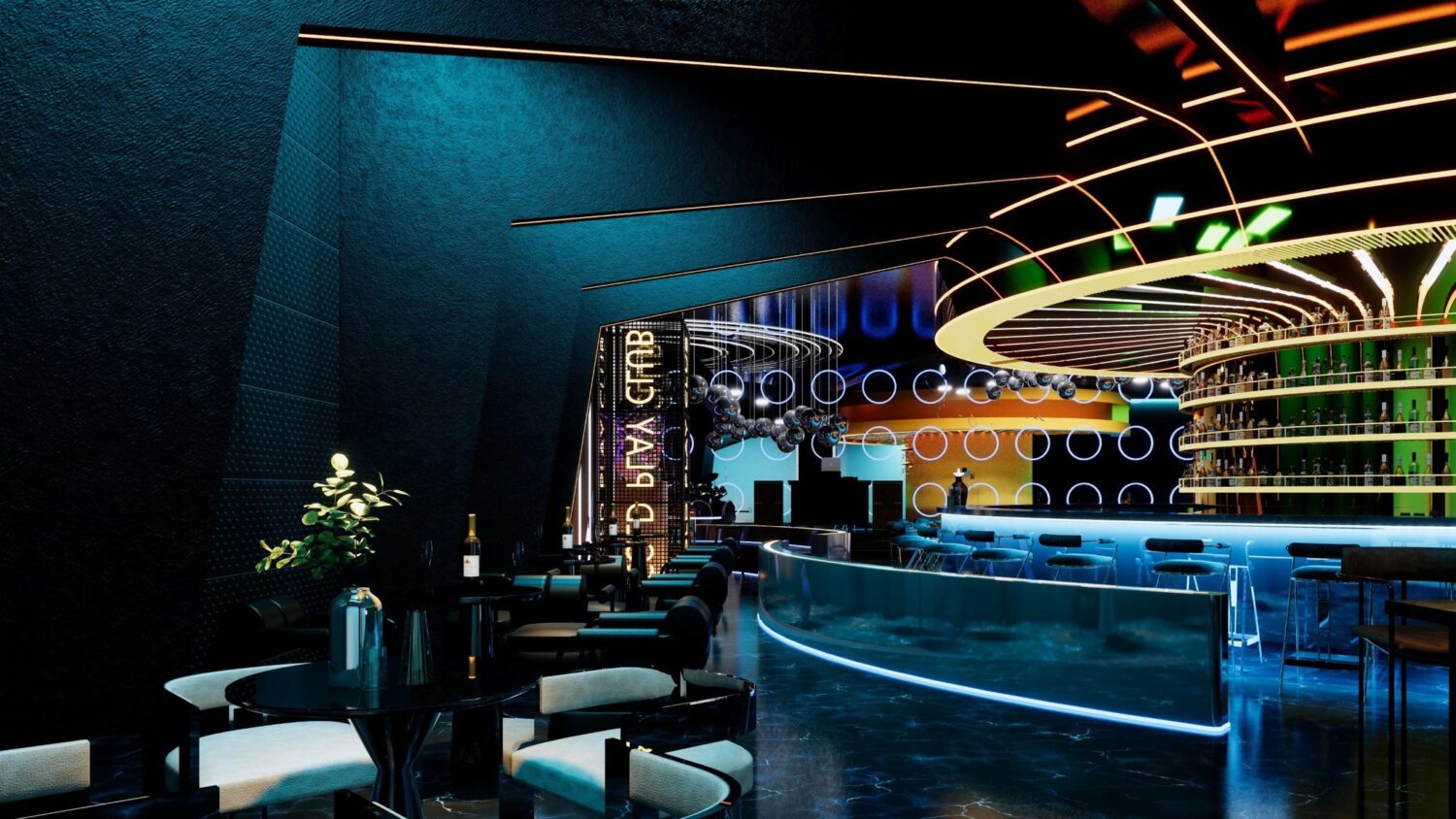 免费的SketchUp酒吧室内模型丨LinhLinh Tran-5