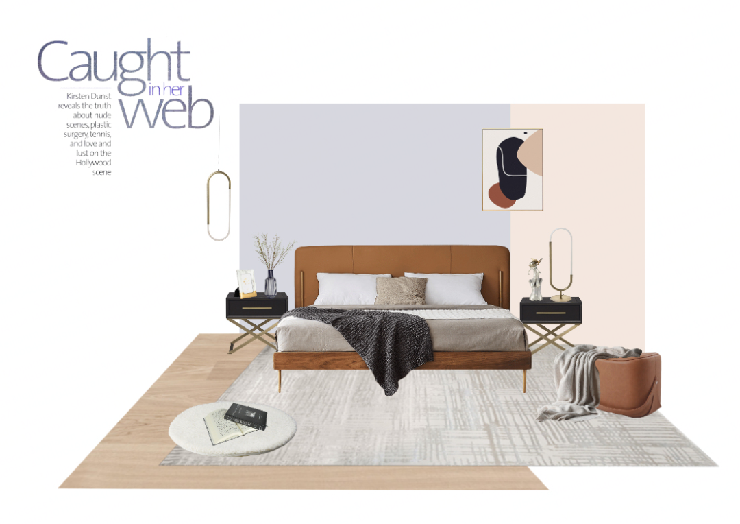 暖色调轻奢空间 | 西安亿润花园三室两厅设计案例-202