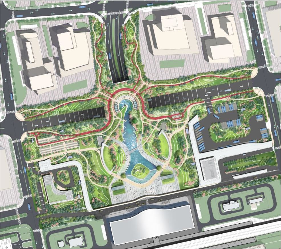 【意格作品】杭黄铁路桐庐站站前广场——景观引领多专业整合范例-47