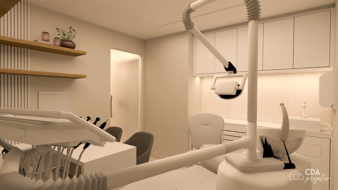 Consultório odontológico moderno e acolhedor | CDA Projetos - Casa das Amigas-12