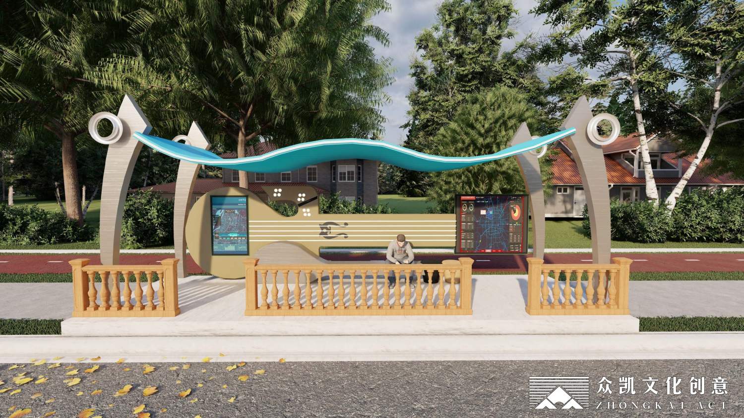 公交站台改造提升丨中国阜阳丨众凯文化创意-11