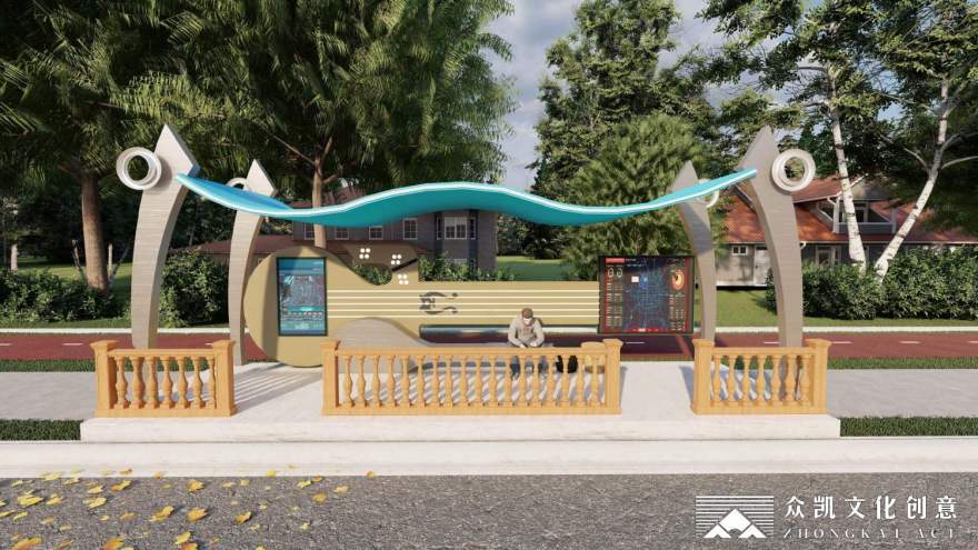 公交站台改造提升丨中国阜阳丨众凯文化创意-11