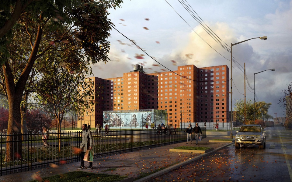 纽约 Red Hook 住区改造-24