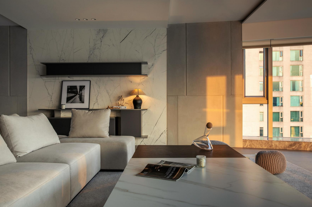 80㎡超凡视野客厅设计-25