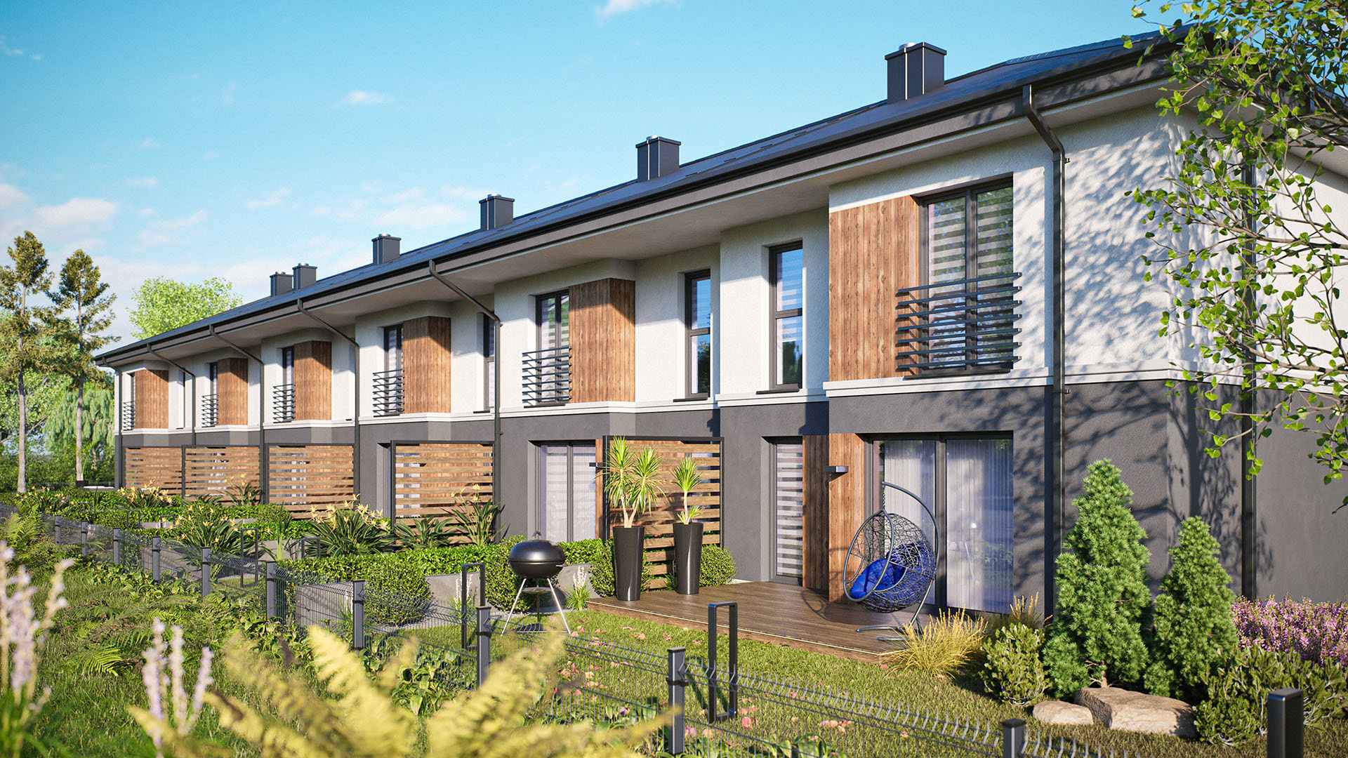 Szeregówka | Wizualizacje Architektoniczne 3D-1