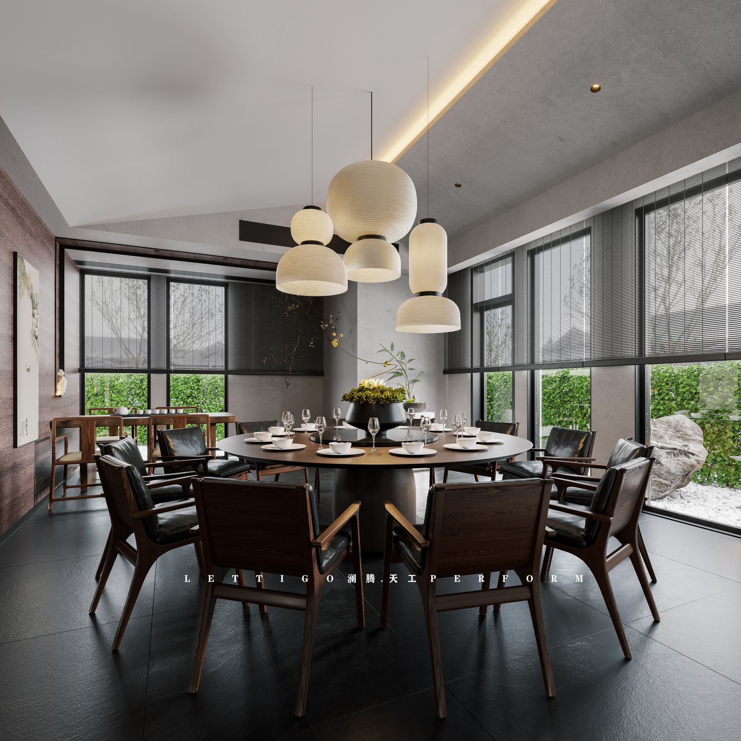 神韵悠然​新中式私房菜餐厅会所-4