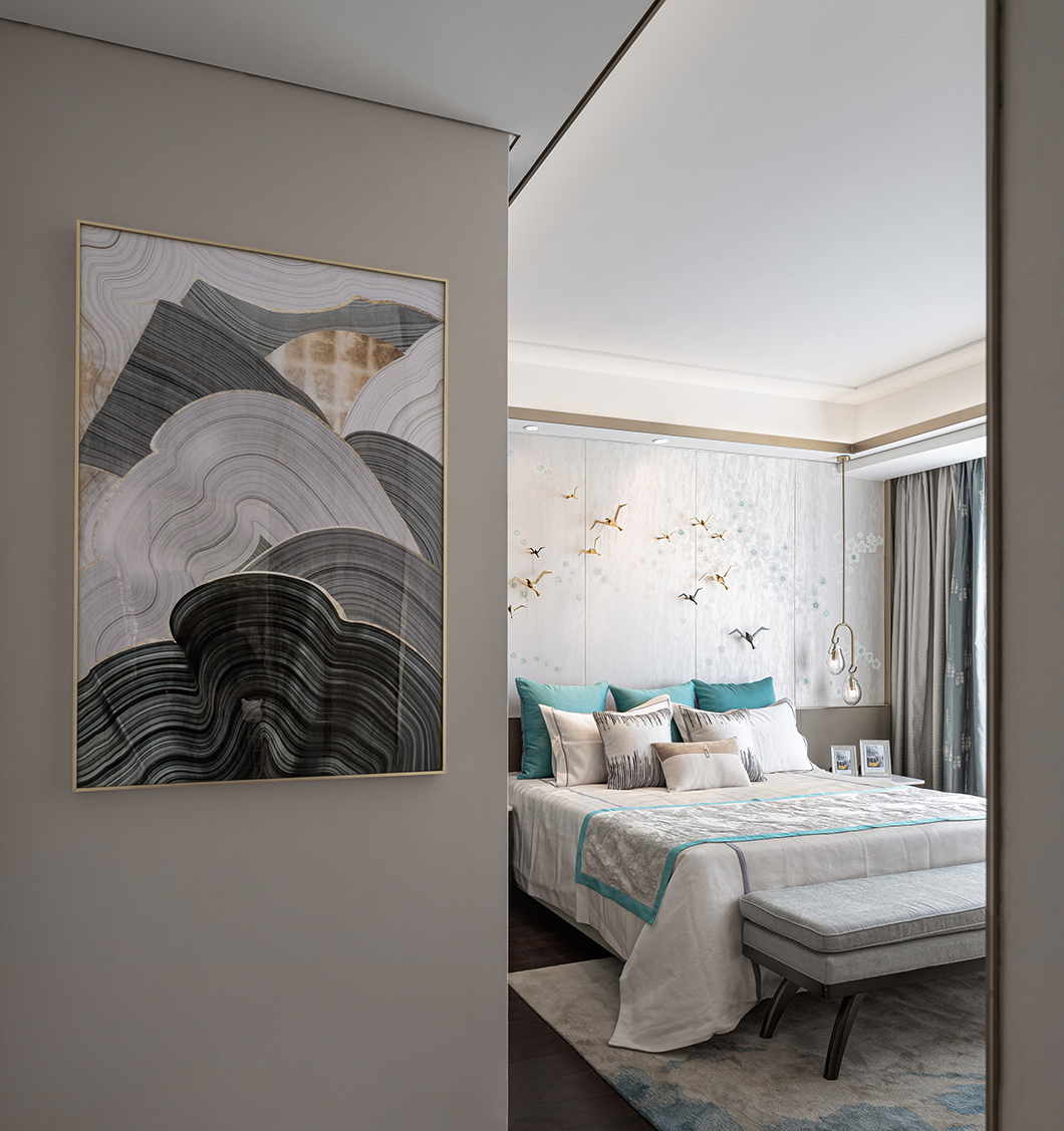 蓝光·雍锦湾中式雅奢样板房，演绎现代东方美学-59