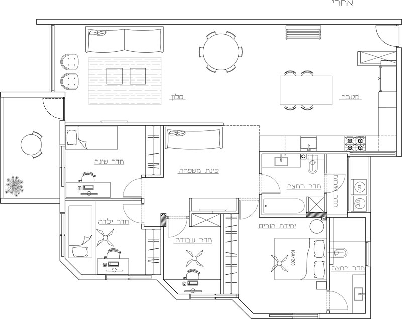 黑白风霍德夏隆老房翻新丨以色列丨迪克拉·格拉泽室内设计与家居造型-48