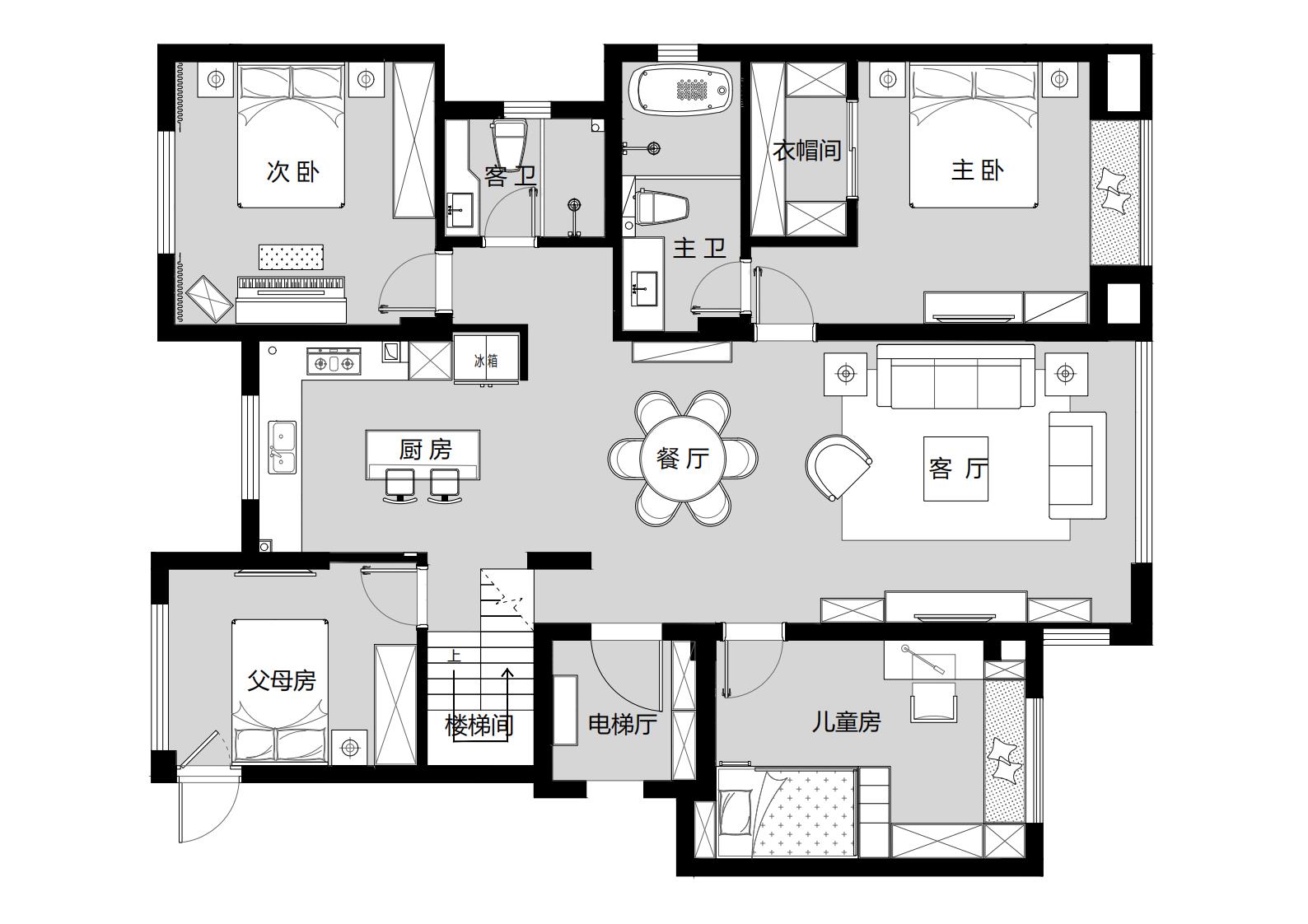 壹夲設計 |『秋实』五矿晏山居简约美式-31