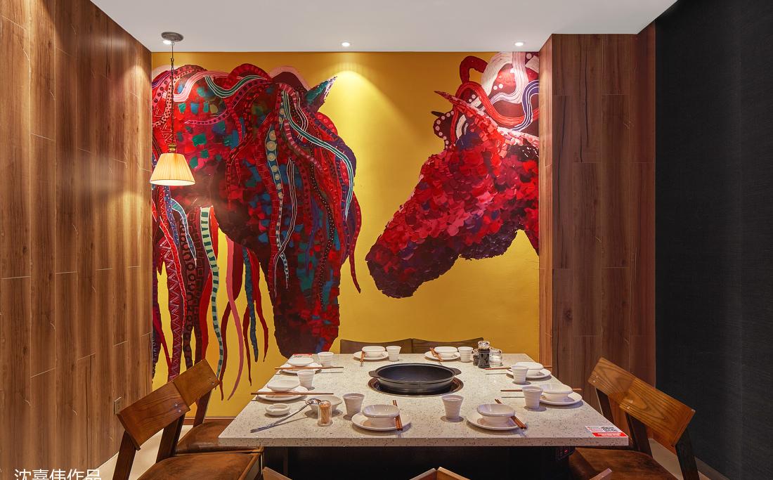 火锅店丨沈嘉伟设计作品—丼致火锅-8