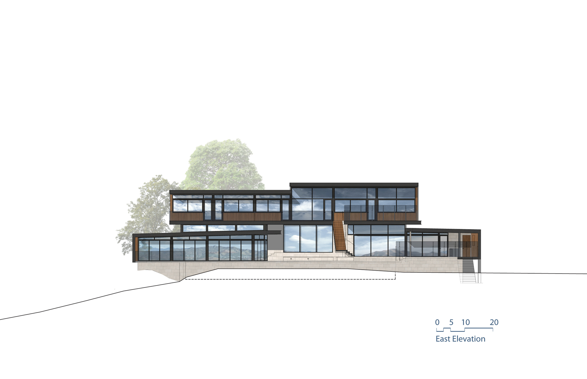 阿罗约橡树屋丨美国加利福尼亚丨ANX,Aaron Neubert Architects-46