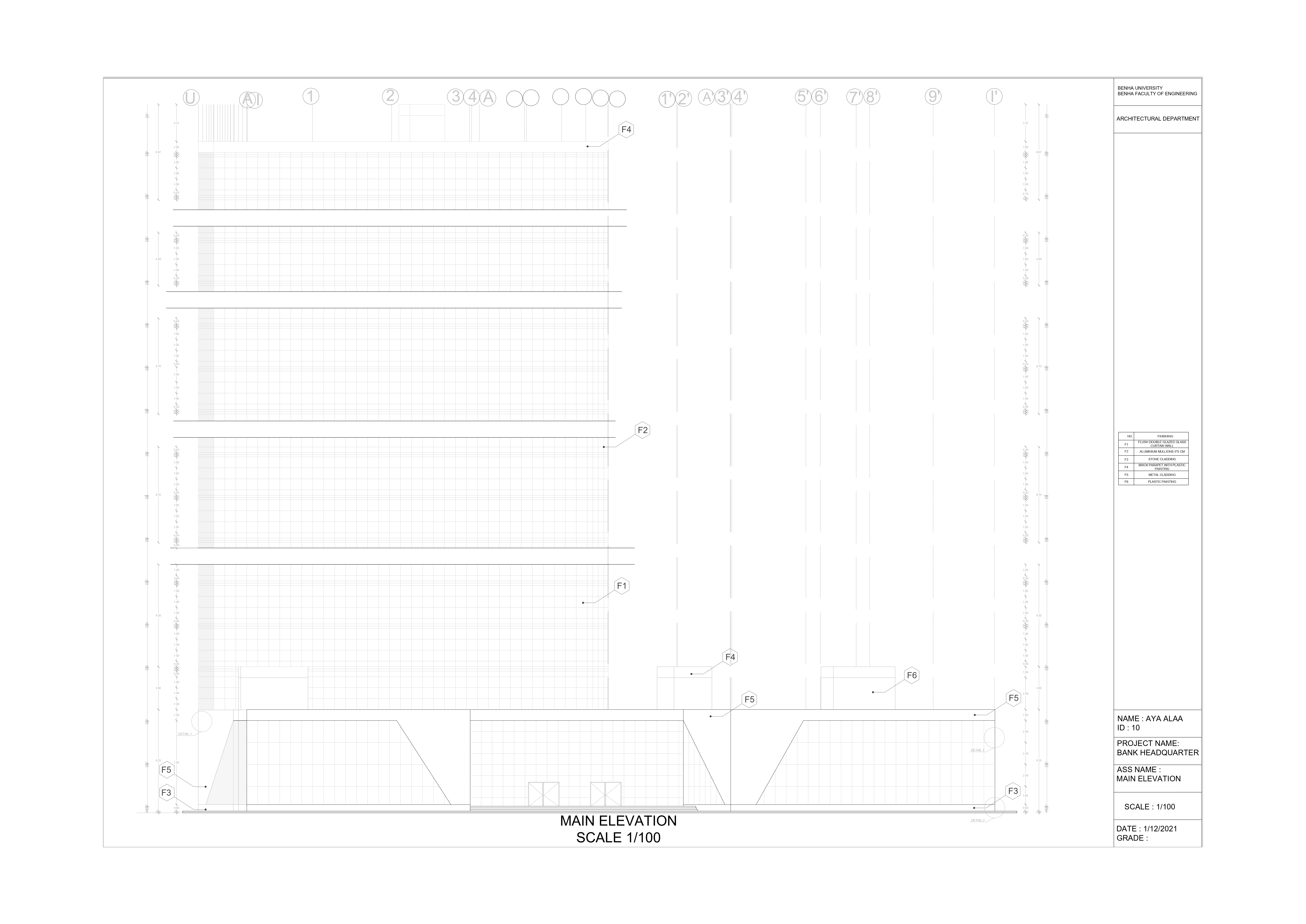 Bank Headquarter - working drawing-11