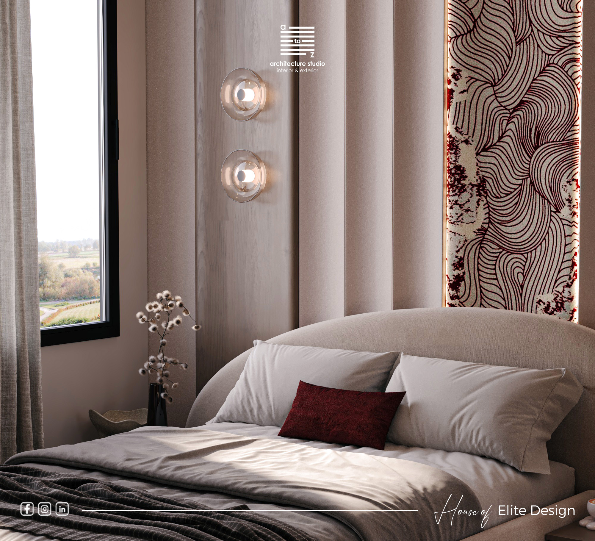 豪华主卧 丨EgyptCairo丨A2Z Architects™-11