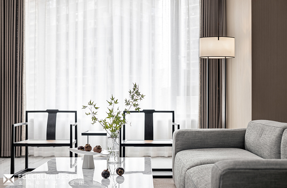 绿地金融国际现代简约风住宅设计丨艺境陈设软装-0