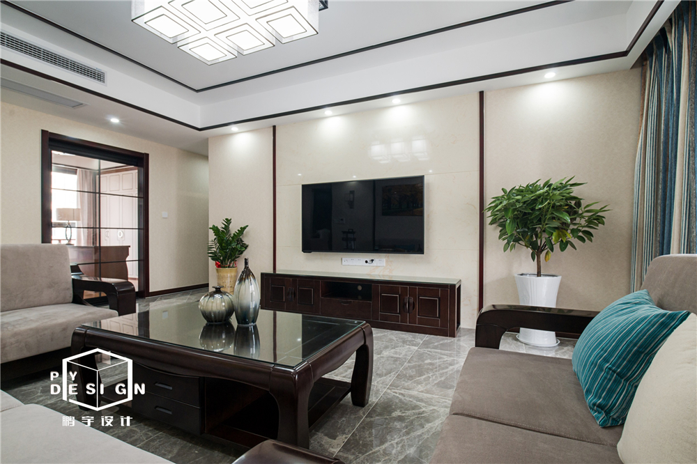 152㎡淡雅新中式 | 鹏宇设计-10