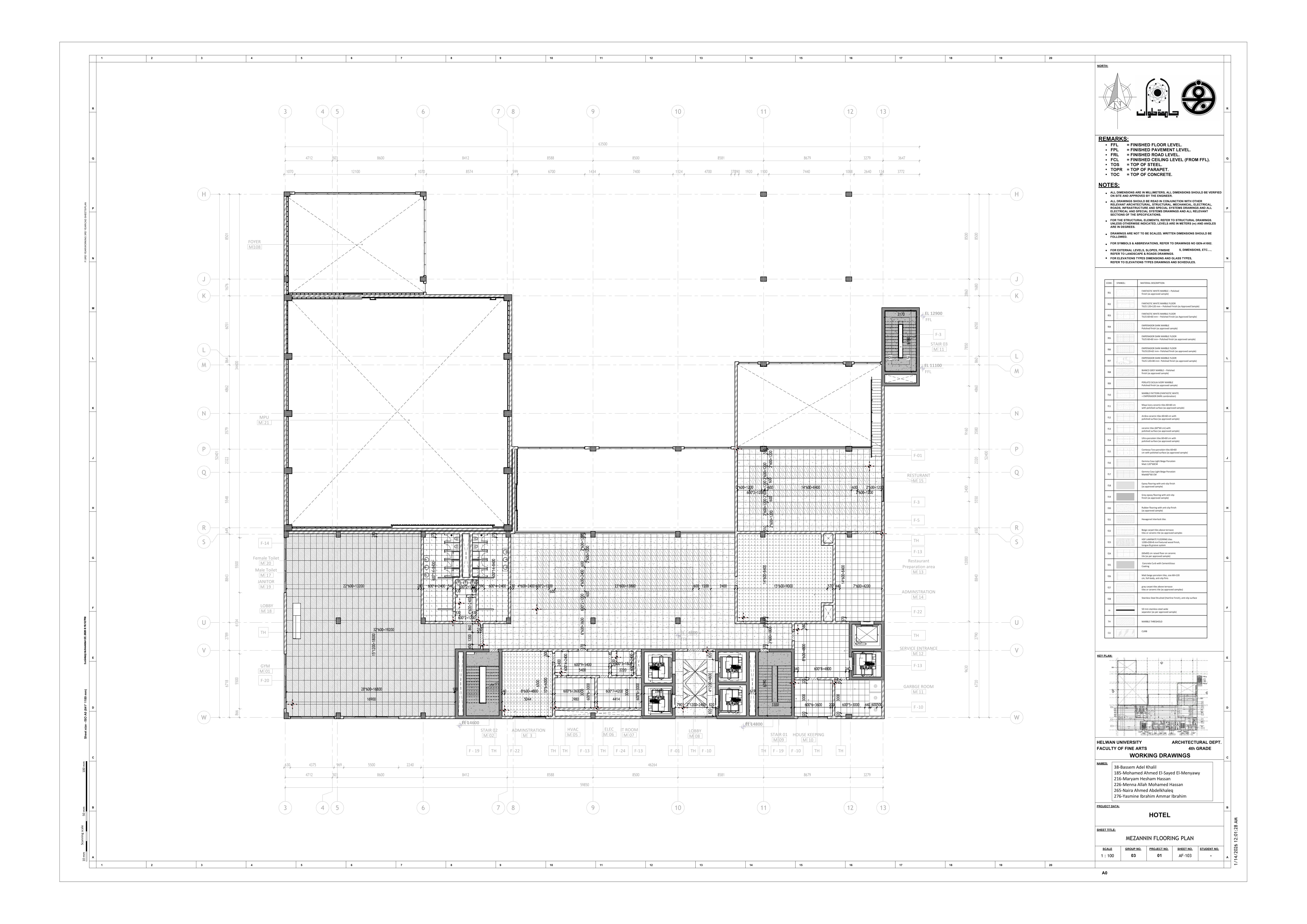 Blue Hotel | 3-Star Hotel Working Drawings-42