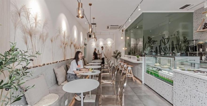 融合轻奢与民宿的甜品咖啡店设计-0