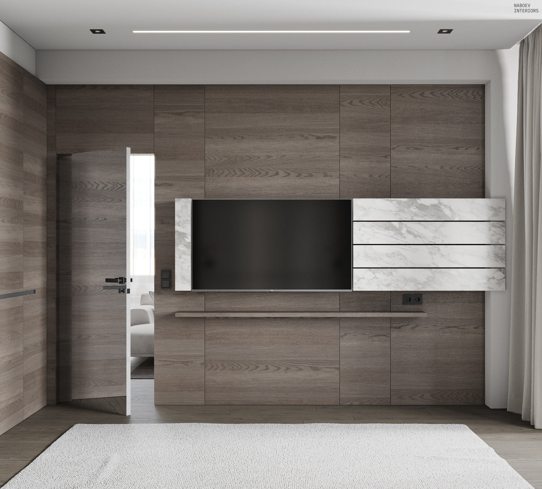 ЖК «Румянцевопарк» 公寓室内设计丨Набоев Д.А.-15