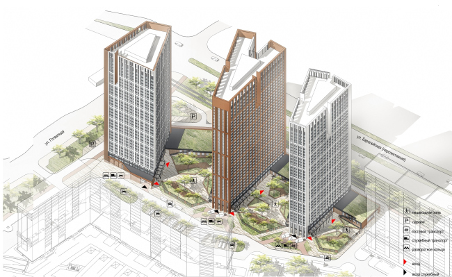 ЖК «Николаевский»（后更名«Татлин»）丨俄罗斯丨Архитектурное Бюро ОСА-7