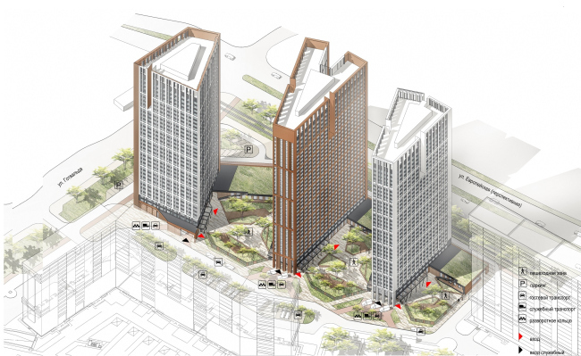 ЖК «Николаевский»(后更名«Татлин»)丨俄罗斯丨Архитектурное Бюро ОСА-7