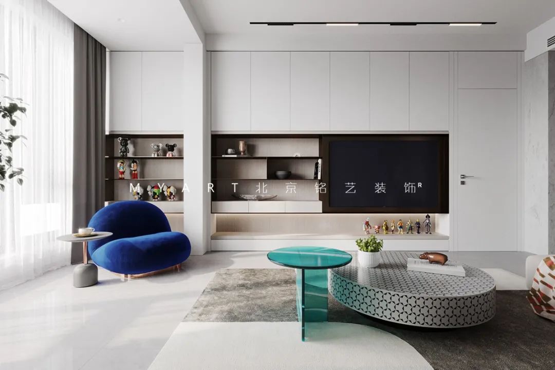 蓝色诗意,自然至简——现代简约家居设计案例-14