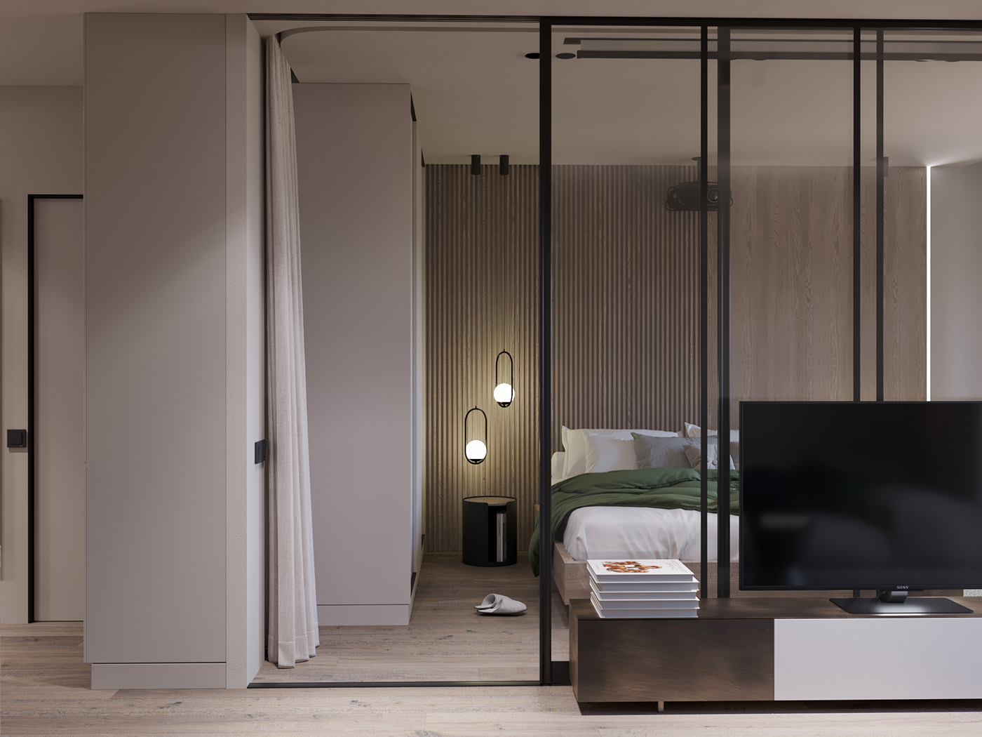 开放式 小户型一居设计-16